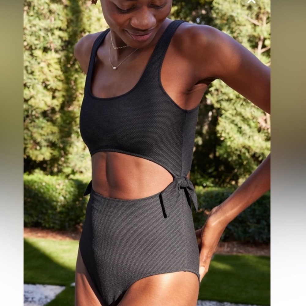 Aerie | Black Cutout One Piece
